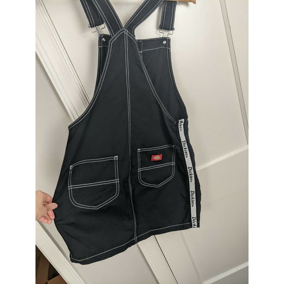 Dickies Juniors Black Overall Mini Dress - Picture 7 of 7